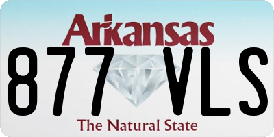 AR license plate 877VLS