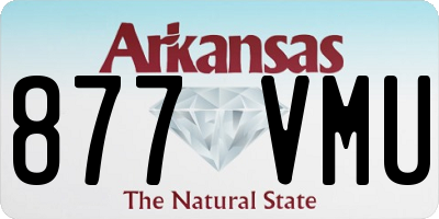 AR license plate 877VMU