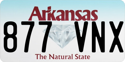 AR license plate 877VNX