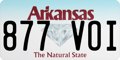 AR license plate 877VOI