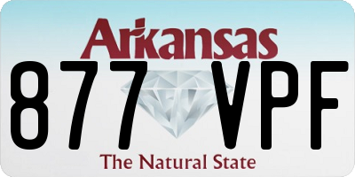 AR license plate 877VPF