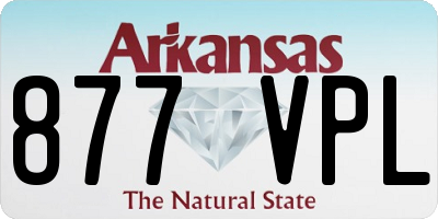 AR license plate 877VPL