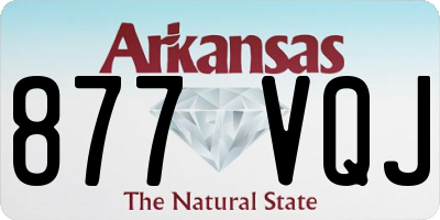 AR license plate 877VQJ