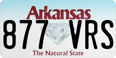 AR license plate 877VRS