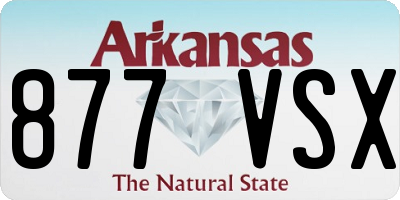 AR license plate 877VSX