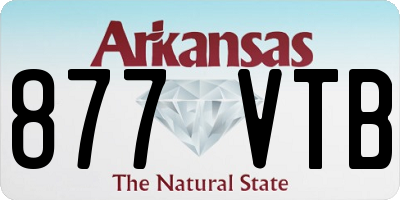 AR license plate 877VTB