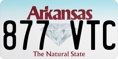 AR license plate 877VTC