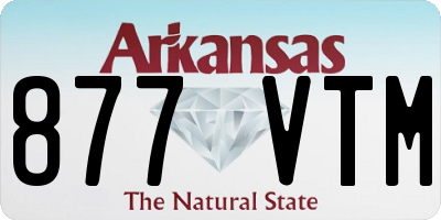 AR license plate 877VTM