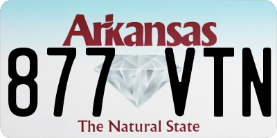 AR license plate 877VTN