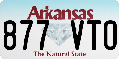 AR license plate 877VTO