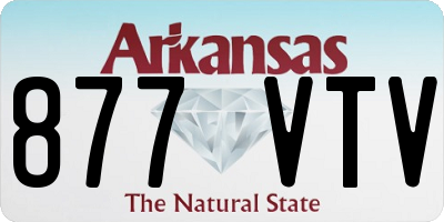 AR license plate 877VTV