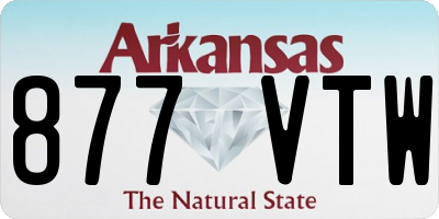 AR license plate 877VTW