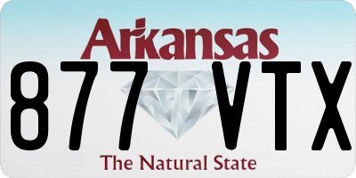 AR license plate 877VTX