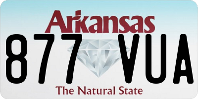 AR license plate 877VUA