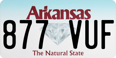 AR license plate 877VUF
