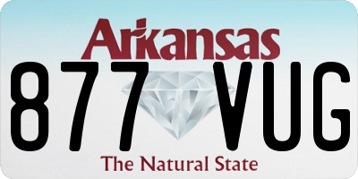 AR license plate 877VUG