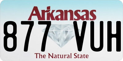AR license plate 877VUH