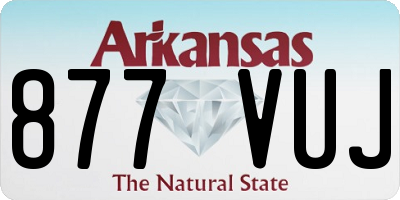 AR license plate 877VUJ