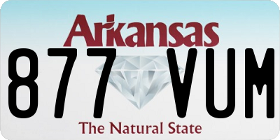 AR license plate 877VUM