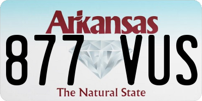 AR license plate 877VUS