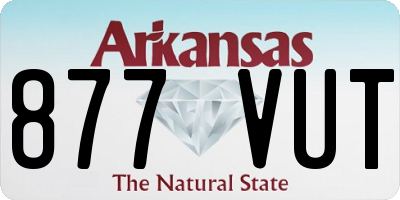 AR license plate 877VUT