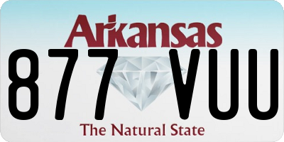 AR license plate 877VUU