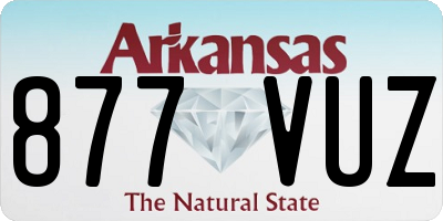 AR license plate 877VUZ