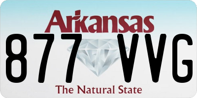 AR license plate 877VVG
