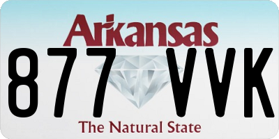 AR license plate 877VVK