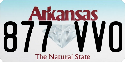 AR license plate 877VVO