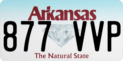 AR license plate 877VVP