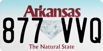 AR license plate 877VVQ