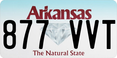 AR license plate 877VVT