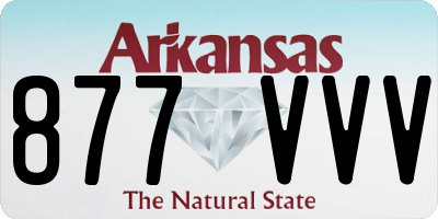 AR license plate 877VVV