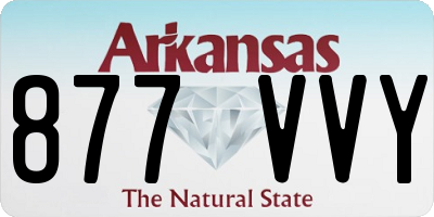 AR license plate 877VVY