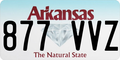 AR license plate 877VVZ