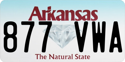 AR license plate 877VWA