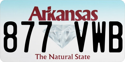 AR license plate 877VWB