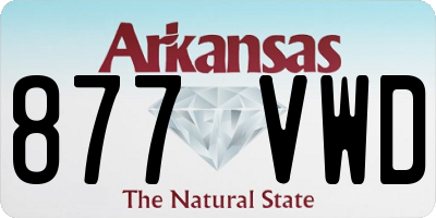 AR license plate 877VWD