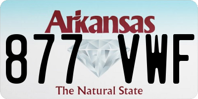 AR license plate 877VWF