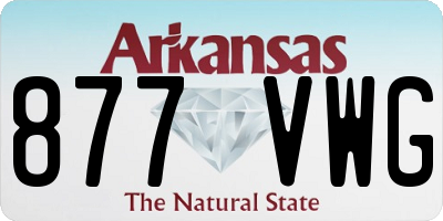 AR license plate 877VWG