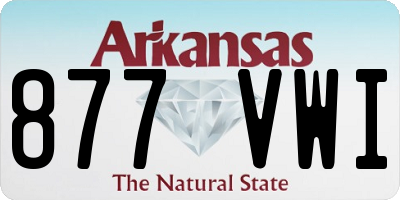 AR license plate 877VWI