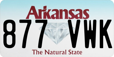 AR license plate 877VWK