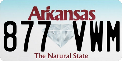 AR license plate 877VWM