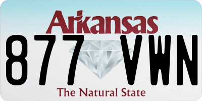 AR license plate 877VWN