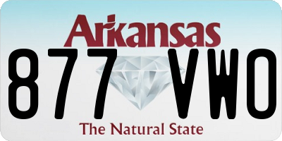 AR license plate 877VWO