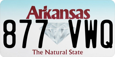 AR license plate 877VWQ