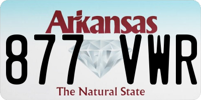 AR license plate 877VWR