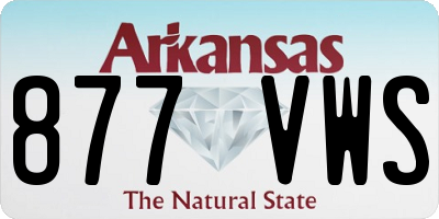 AR license plate 877VWS