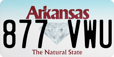 AR license plate 877VWU
